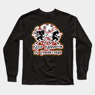 Keep Krampus in Christmas Long Sleeve T-Shirt